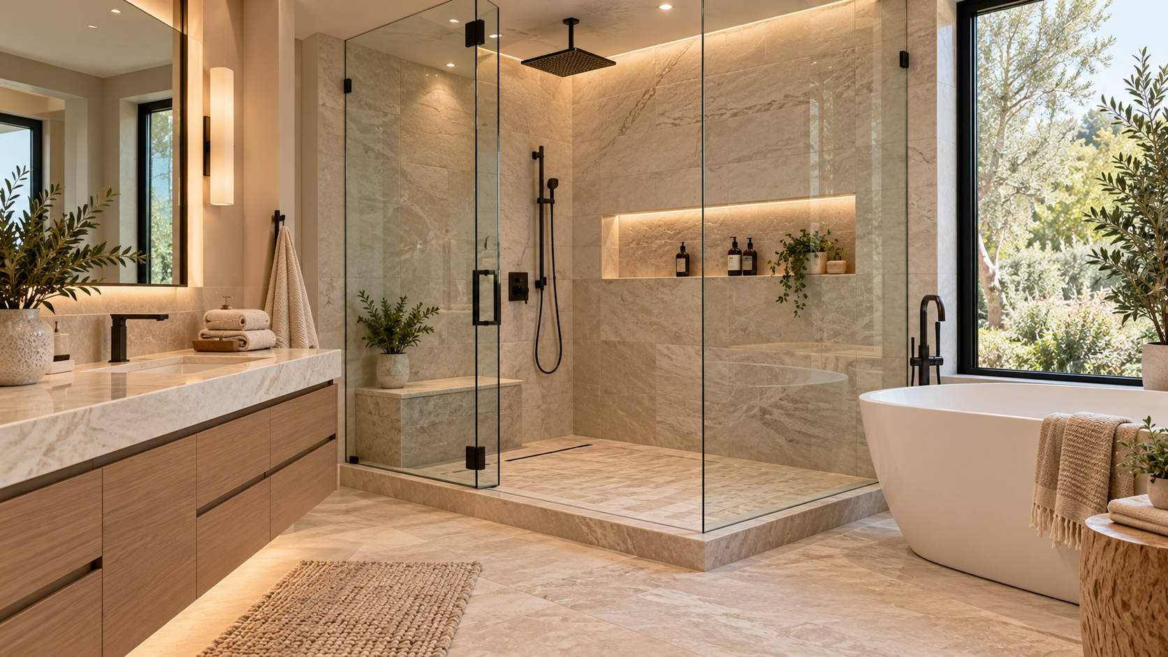 Modern bathroom remodeling in Bakersfield California