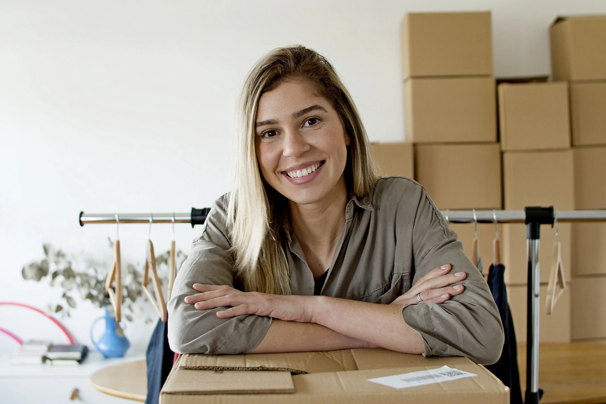 Marisol in her business workspace