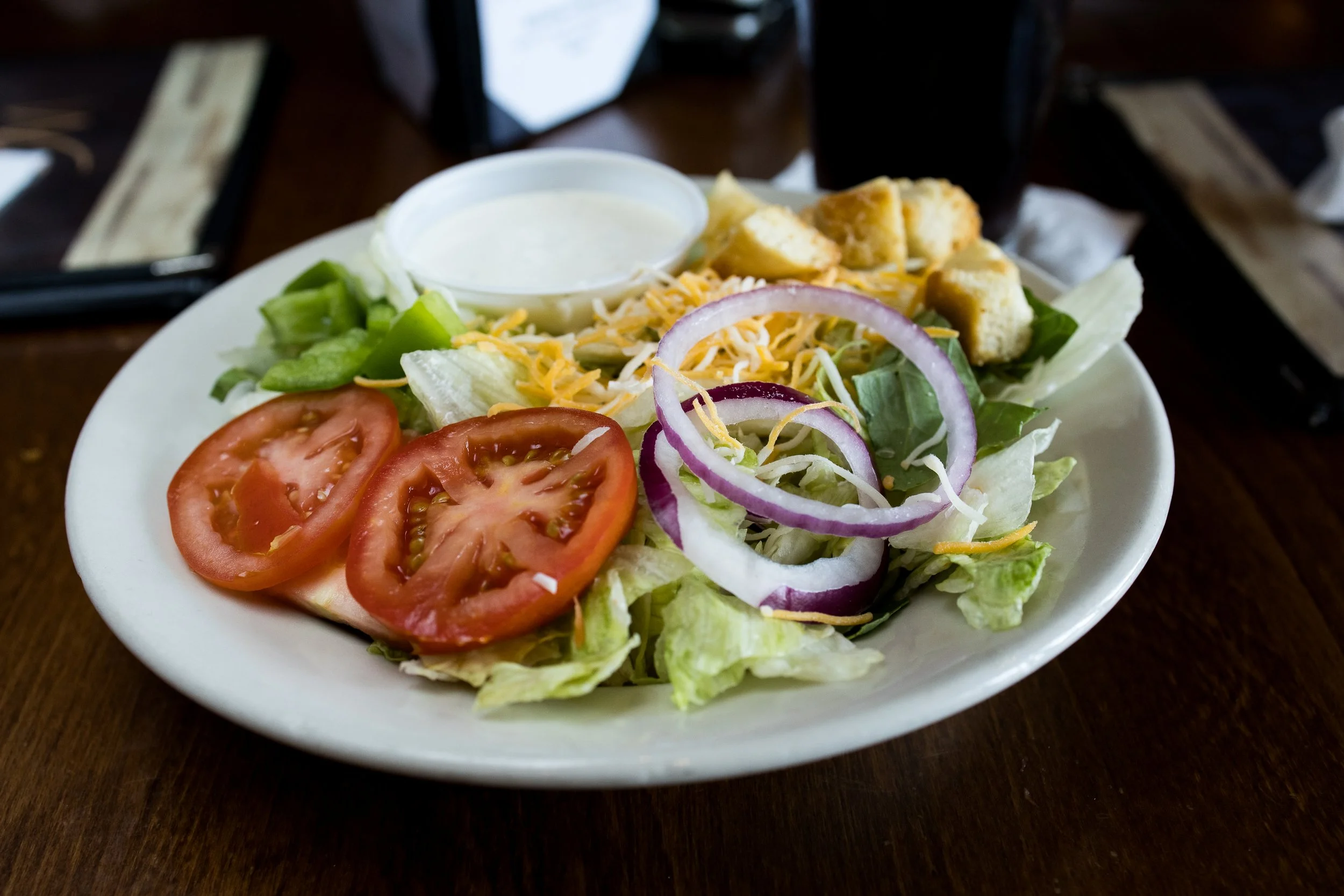 Paradise salad from Walt’s Pub & Grill in West Lafayette