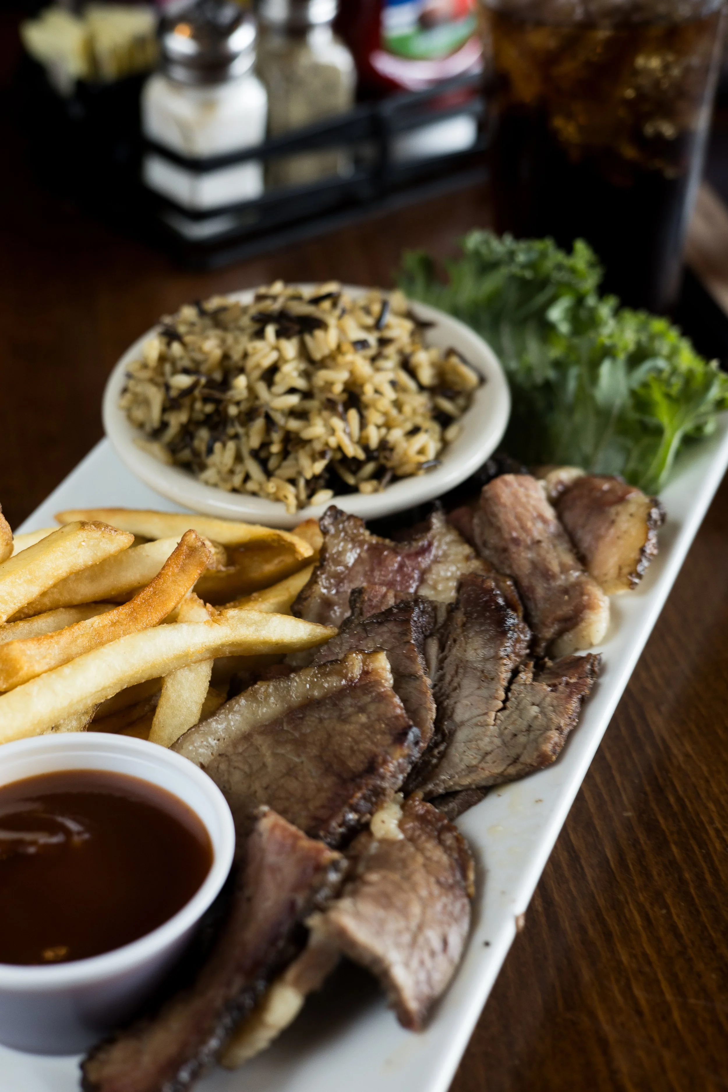 Beef brisket dinner from Walt’s Pub & Grill in West Lafayette