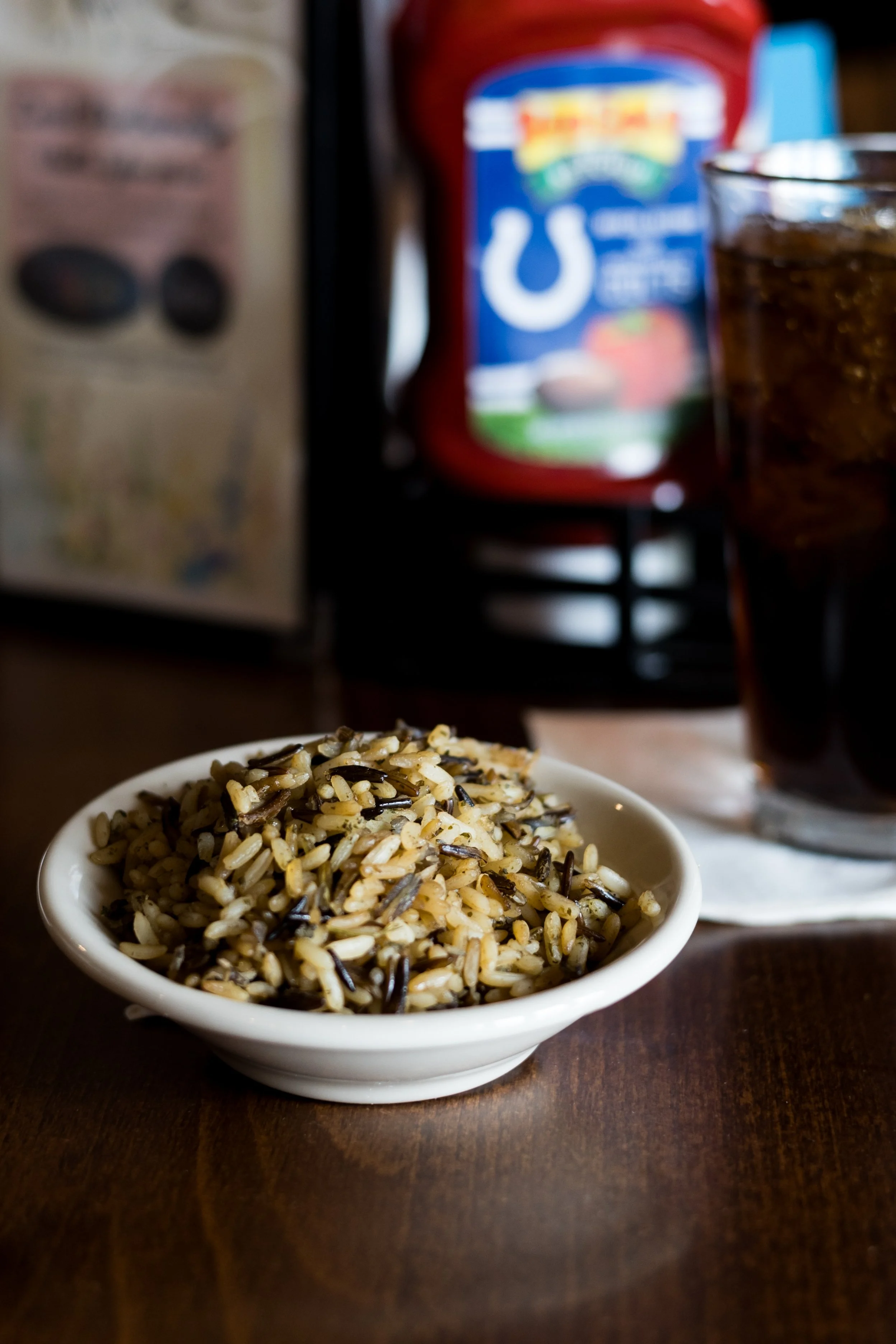 Wild rice from Walt’s Pub & Grill in West Lafayette