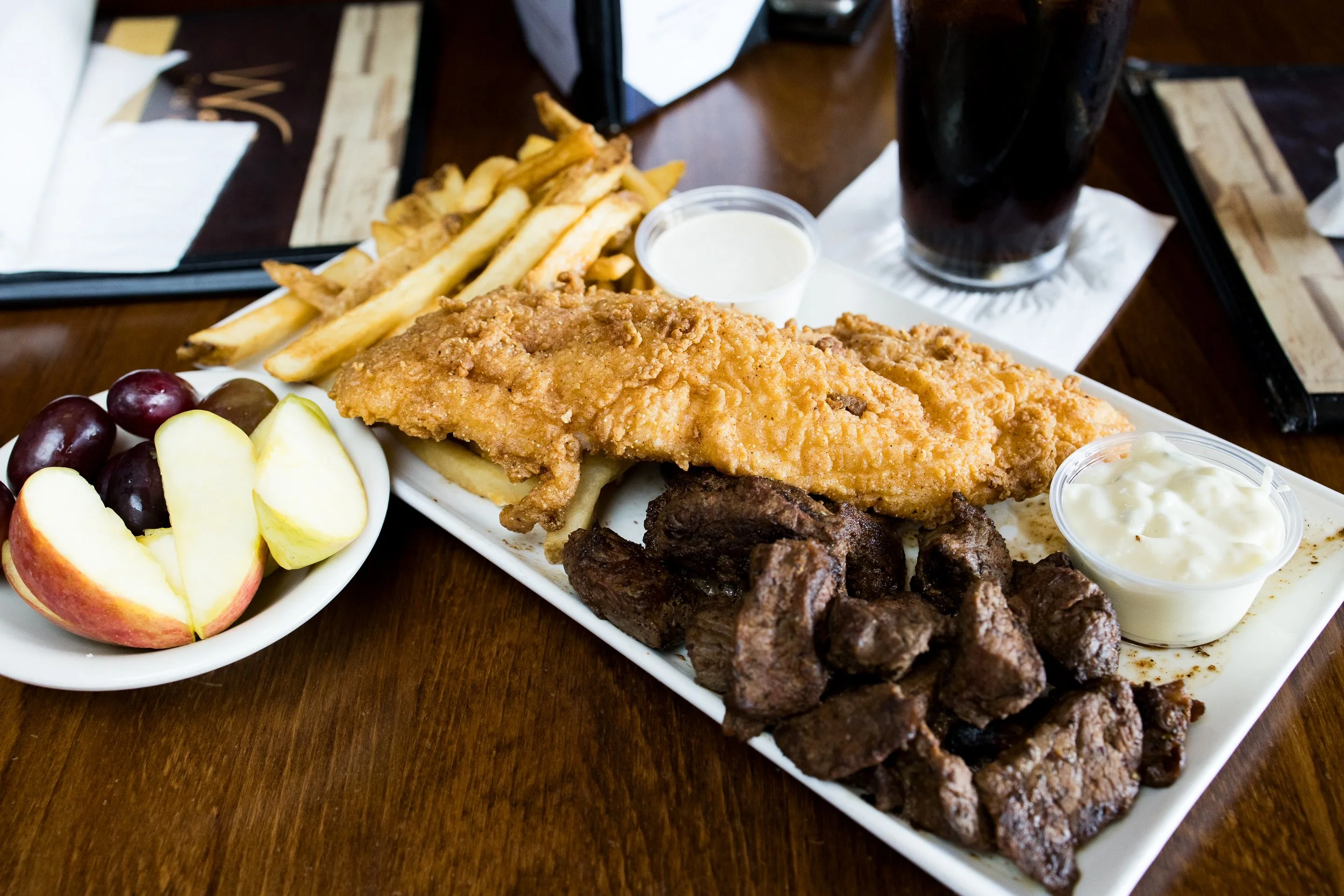 Beef brisket dinner from Walt’s Pub & Grill in West Lafayette