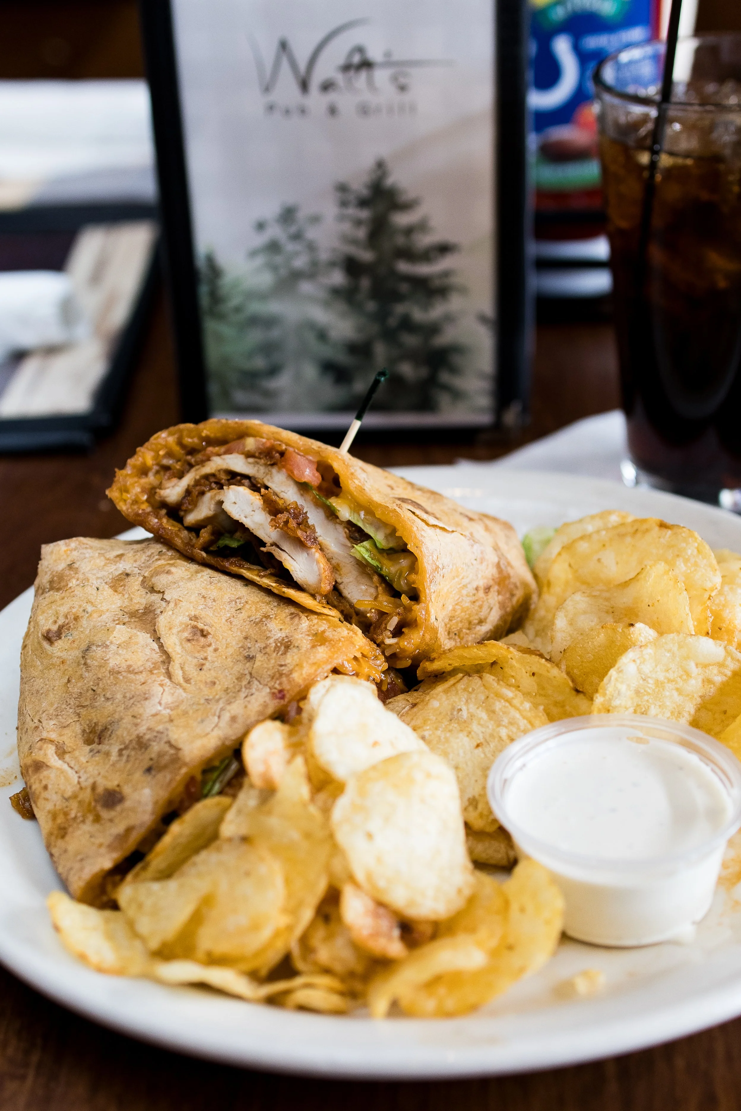 Wraps from Walt’s Pub & Grill in West Lafayette