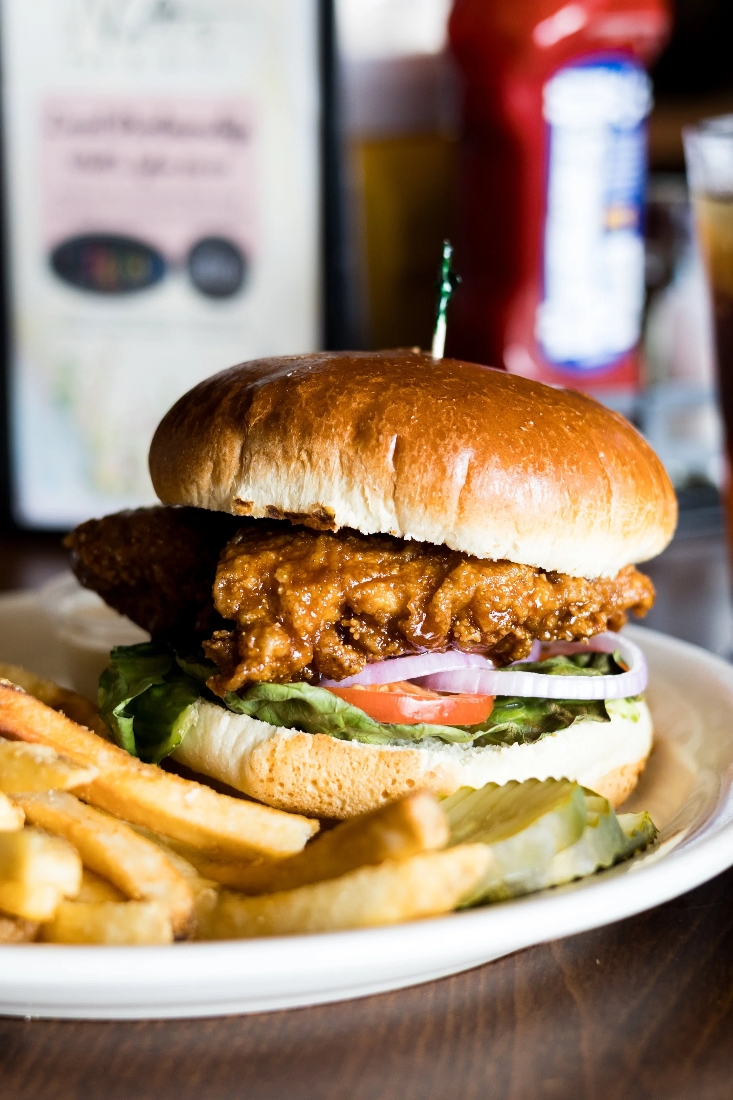 Famous pub chicken sandwich from Walt’s Pub & Grill in West Lafayette
