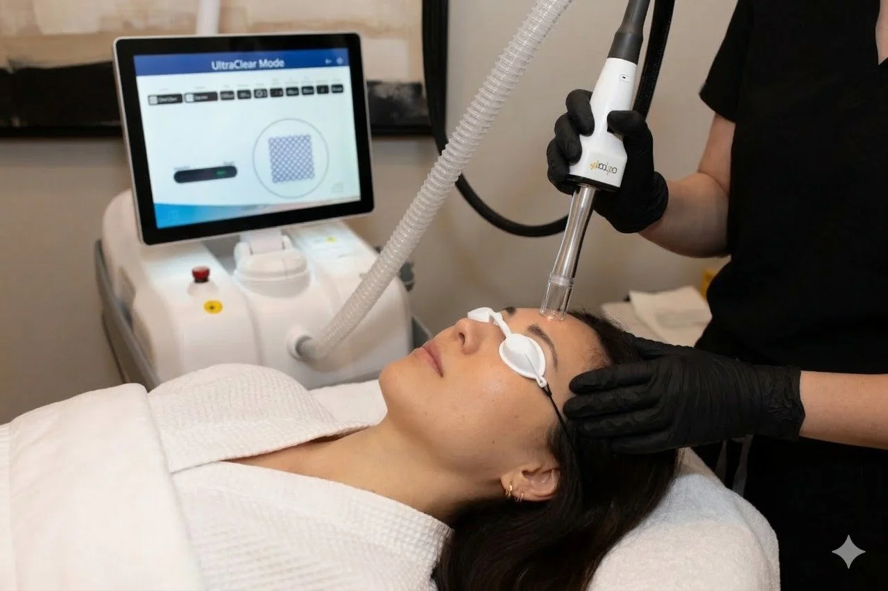 UltraClear laser treatment in motion