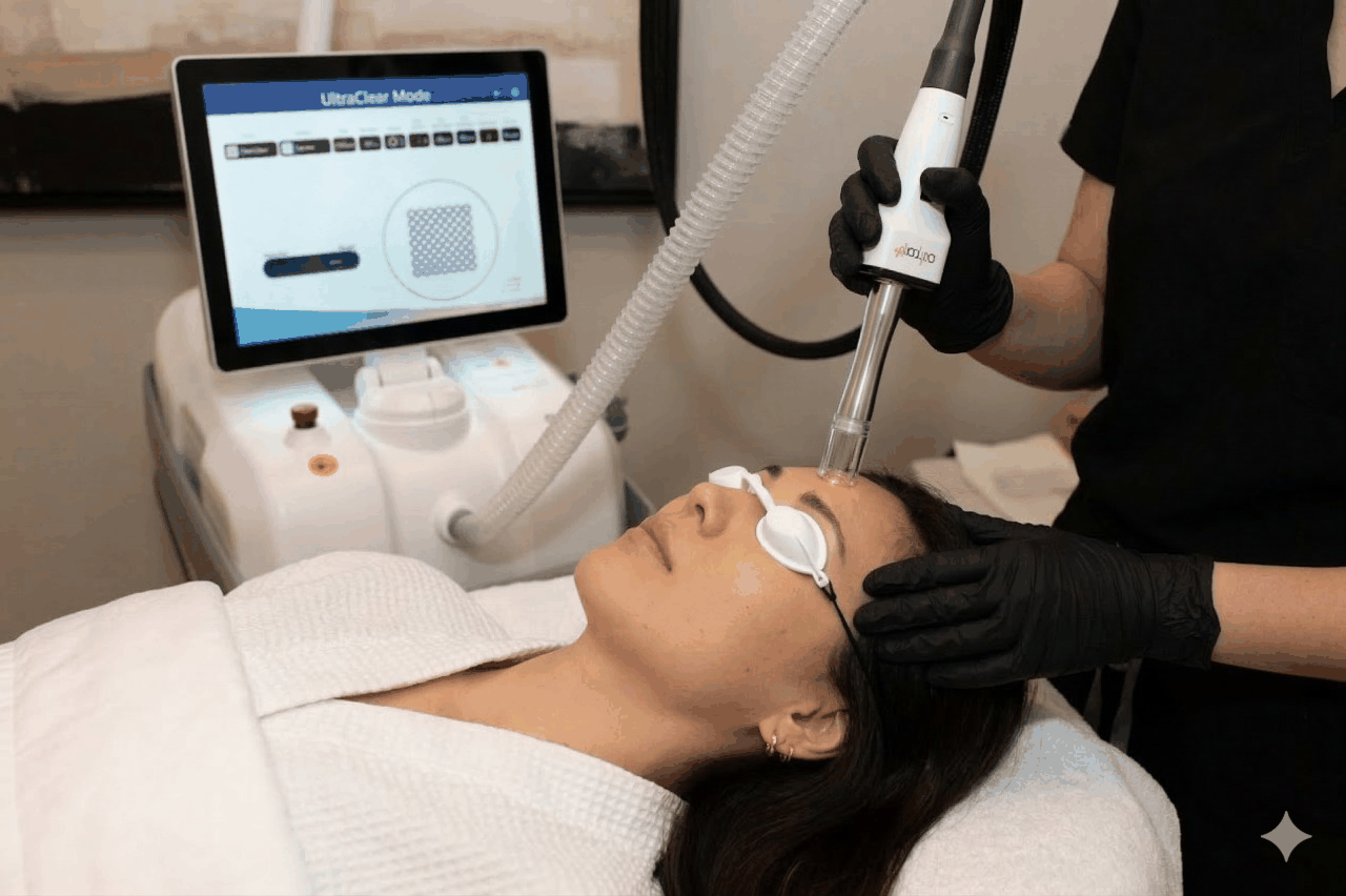 UltraClear laser treatment in motion