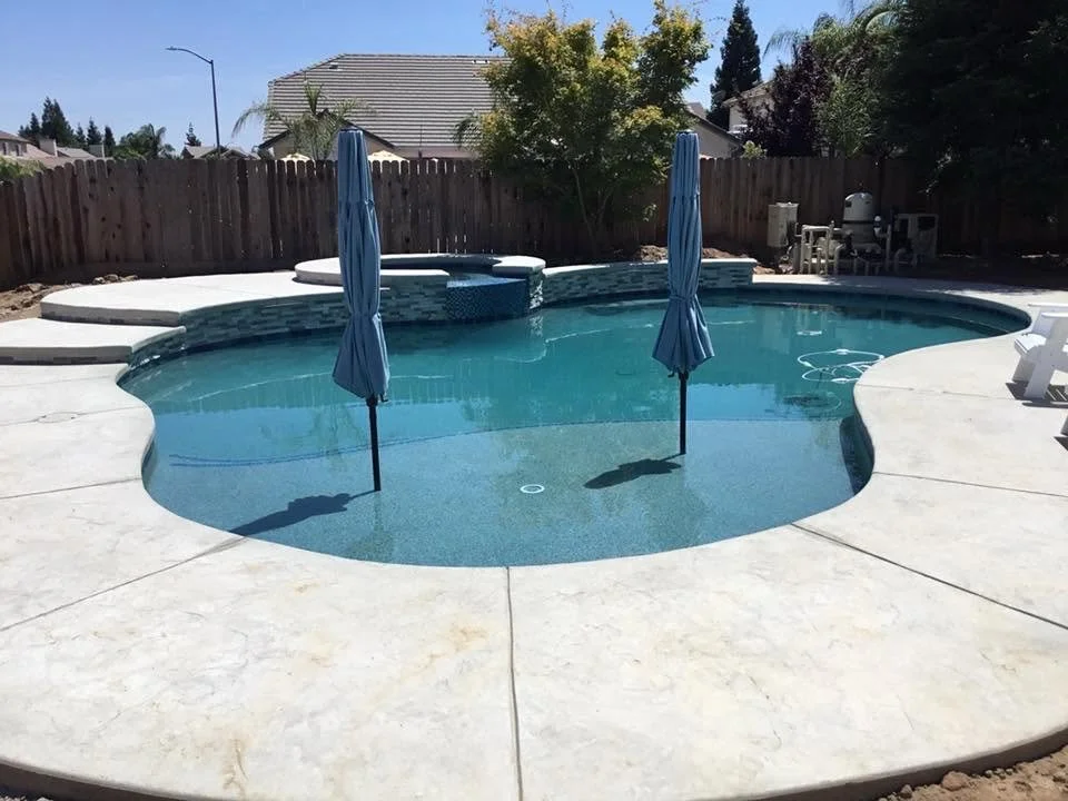 Custom backyard pool