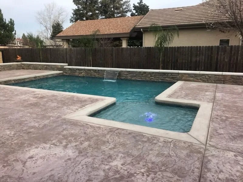 Gunite pool example 2