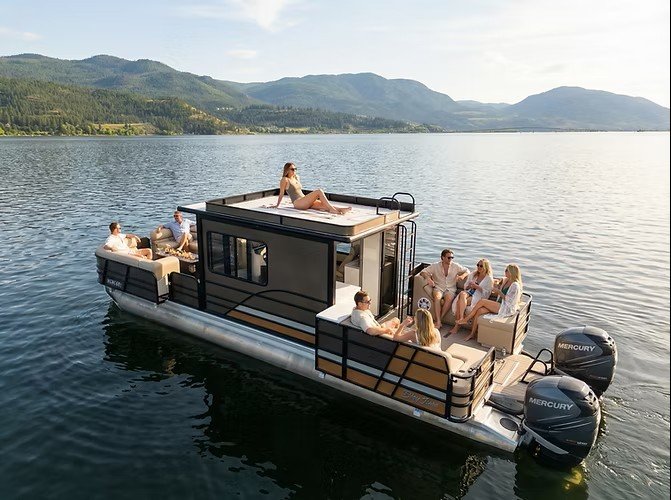 Babydoll luxury boat cruise on Okanagan Lake