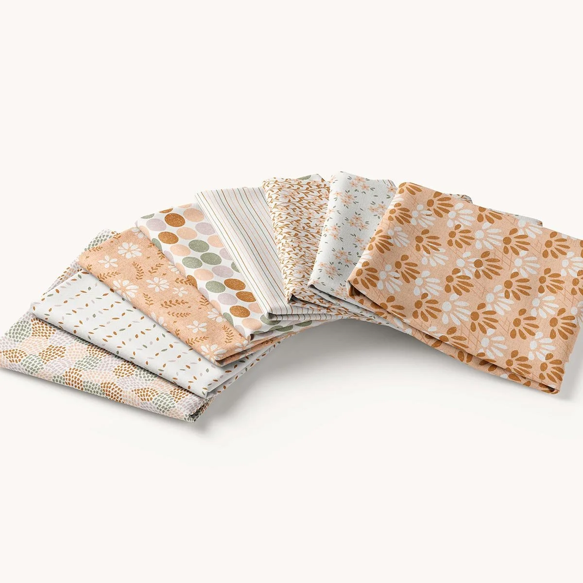 Sweet girly blush floral pattern collection from Daydream Harmony, with coordinating seamless designs for fabric and children’s products.