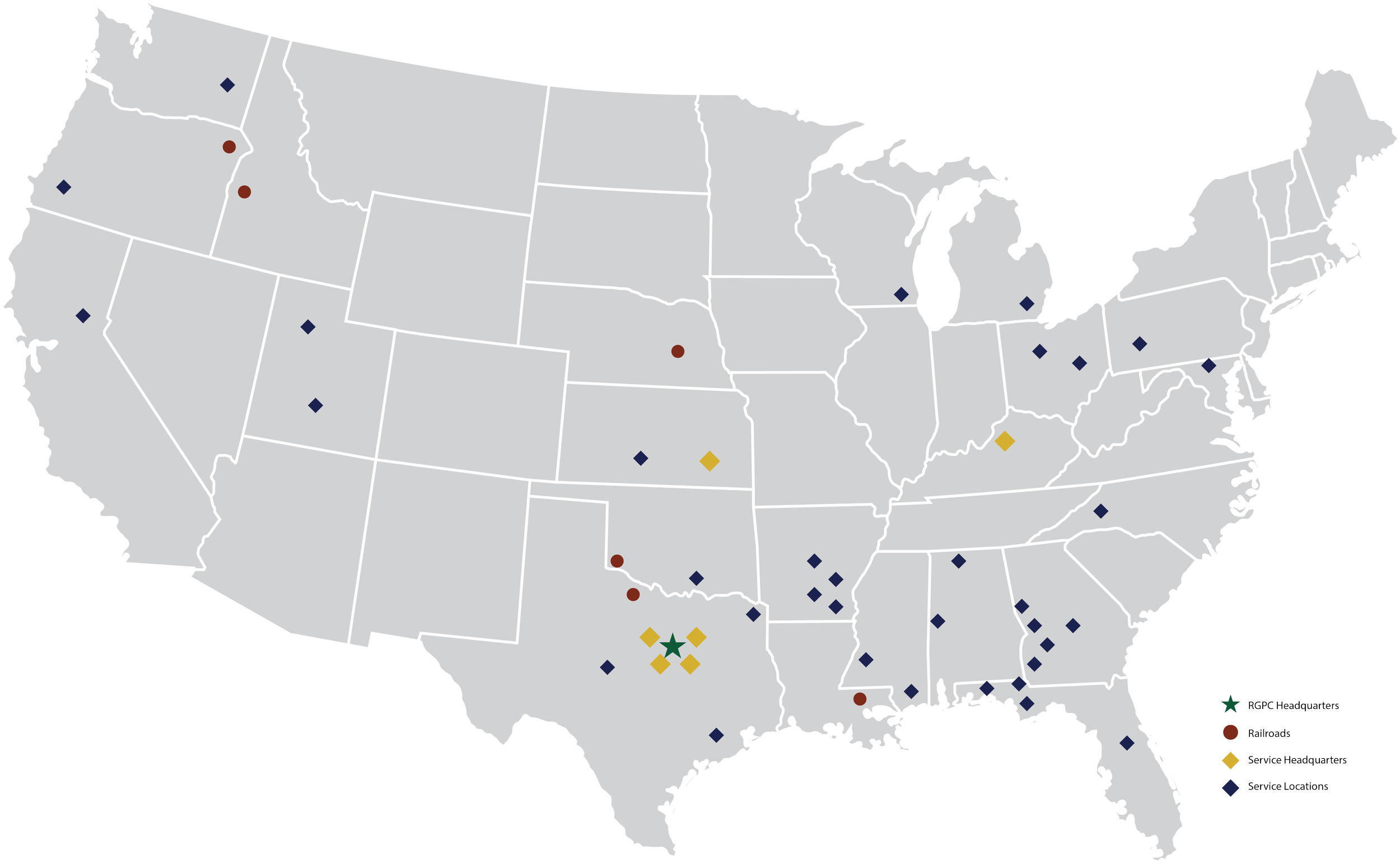 Rio Grande Pacific Corporation Map