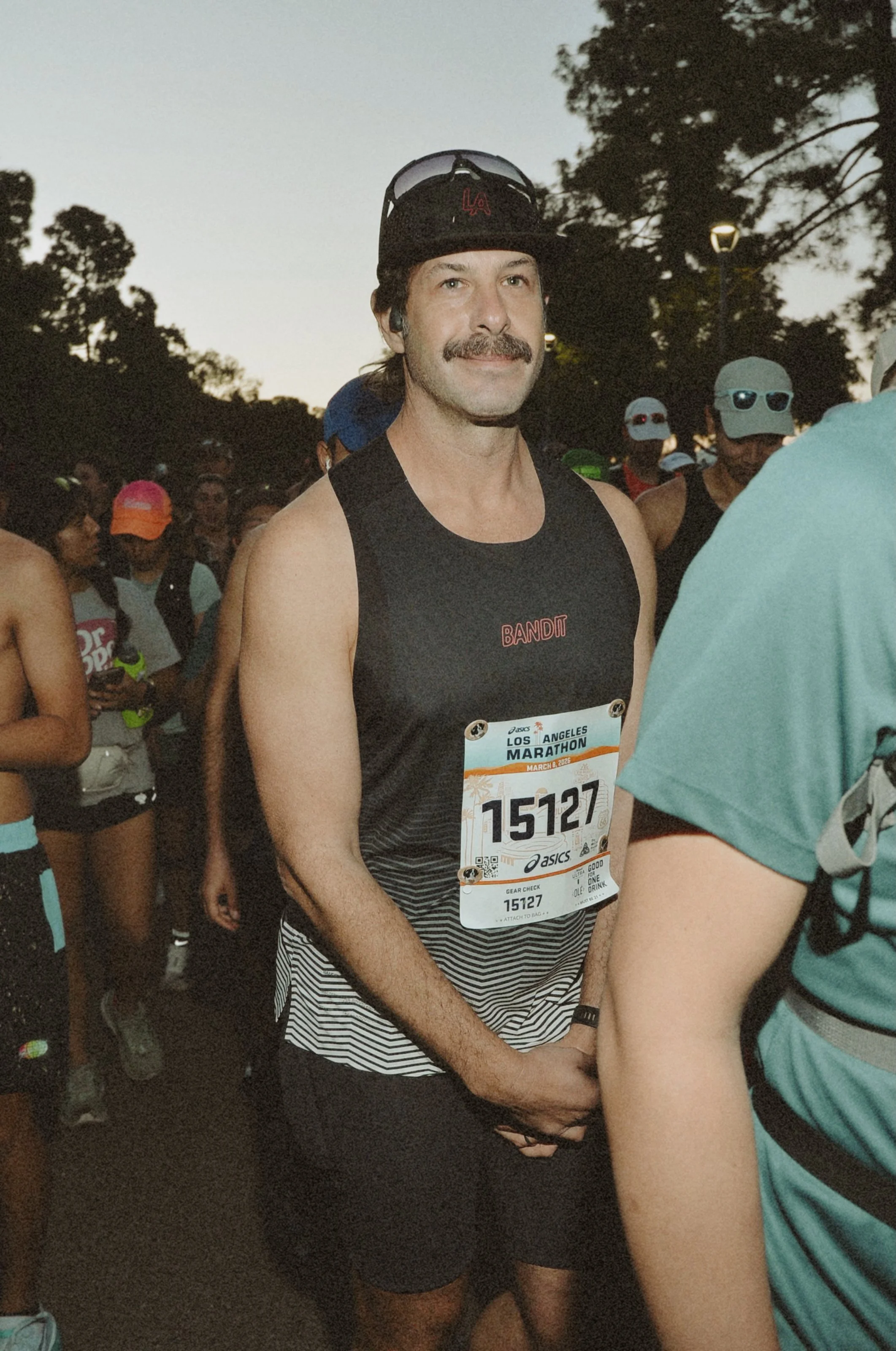 Alberto at the start line