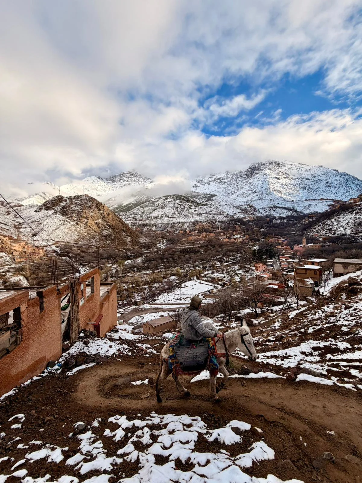 Traditional Berber village in the Atlas Mountains