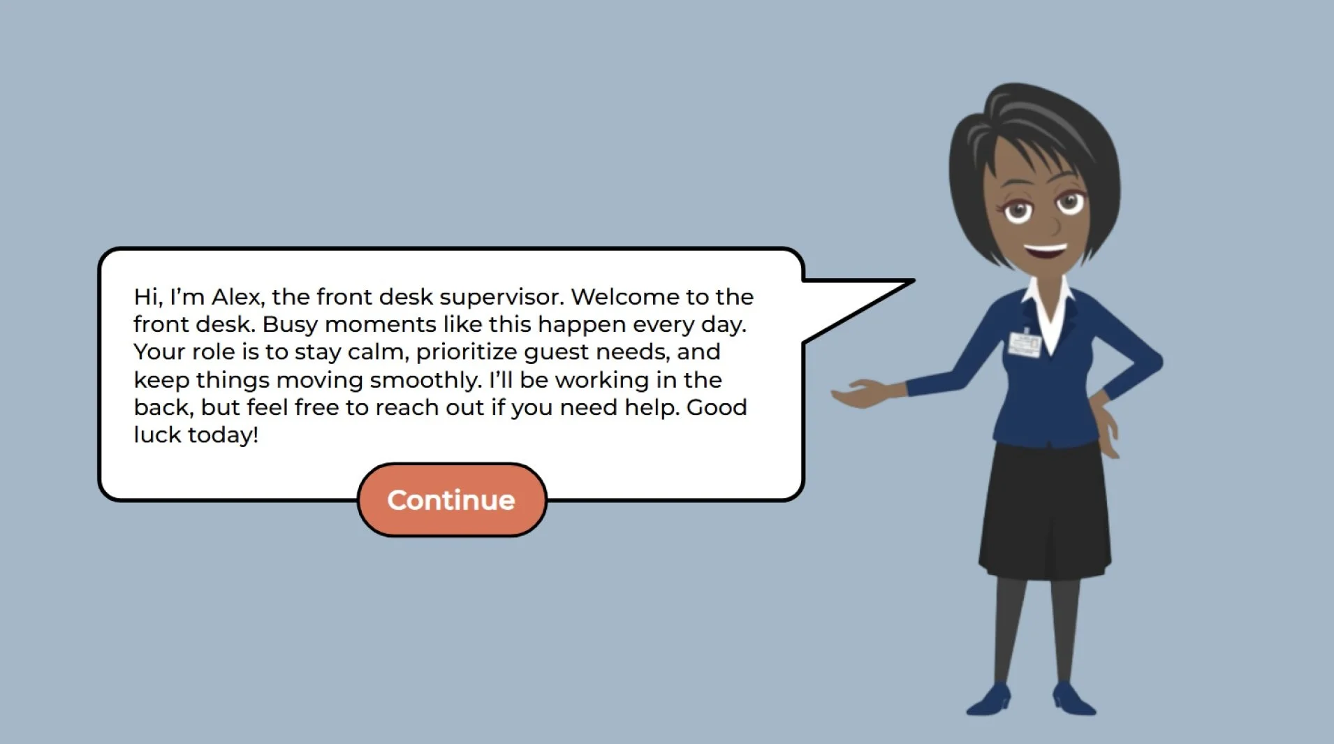 Meet Alex mid fidelity