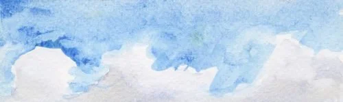 The Passing - a fine-art print of Neha Tandon's watercolour on paper, 21 × 6 in · 53 × 15 cm
