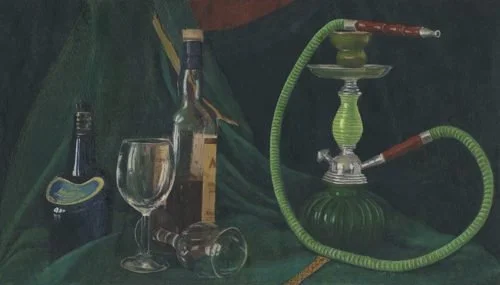 The Lust - a fine-art print of Neha Tandon's oil on canvas, 23 × 17 in · 58 × 43 cm