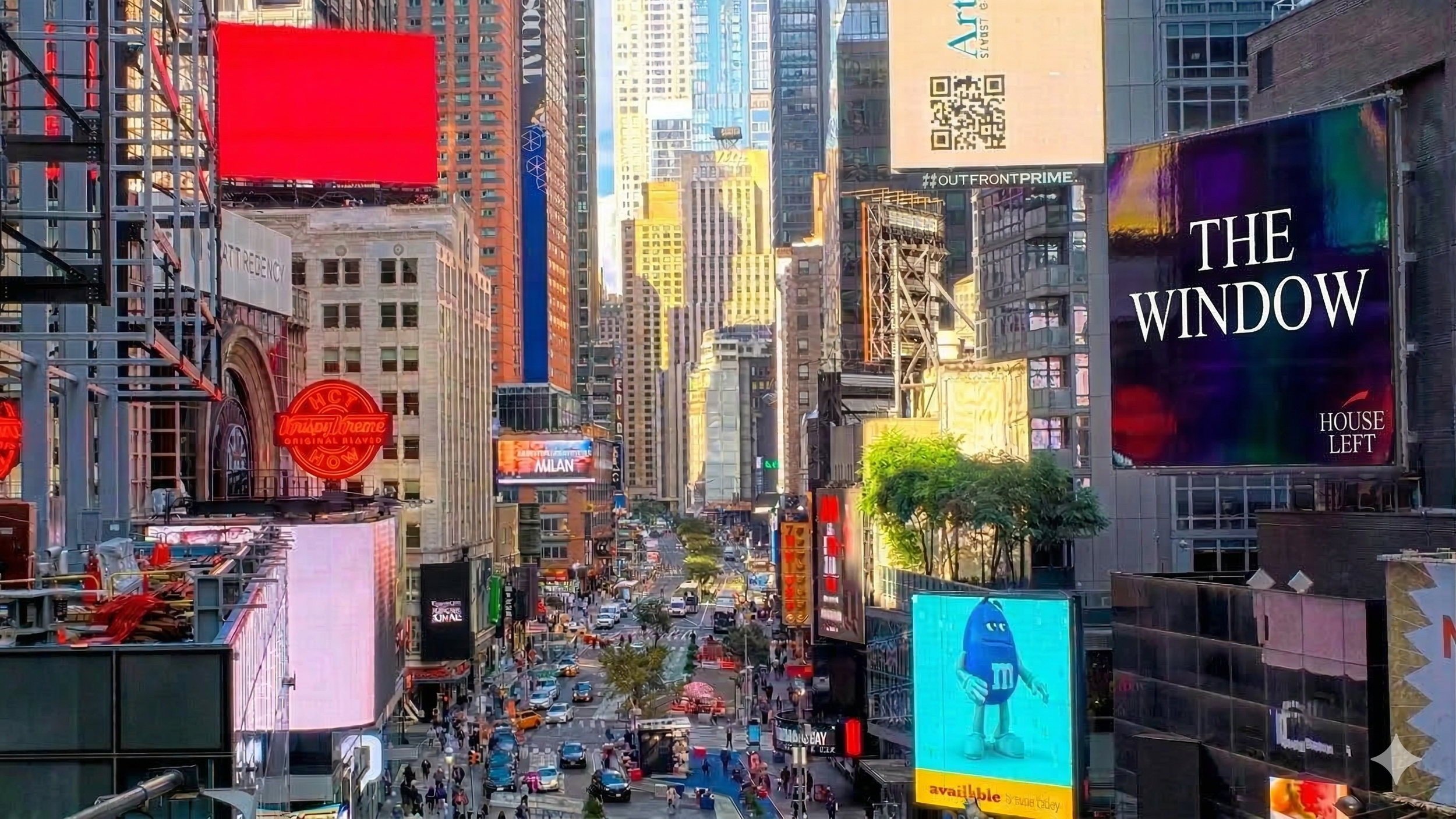 The Window Times Square digital billboard placement by House Left Studio fashion campaign