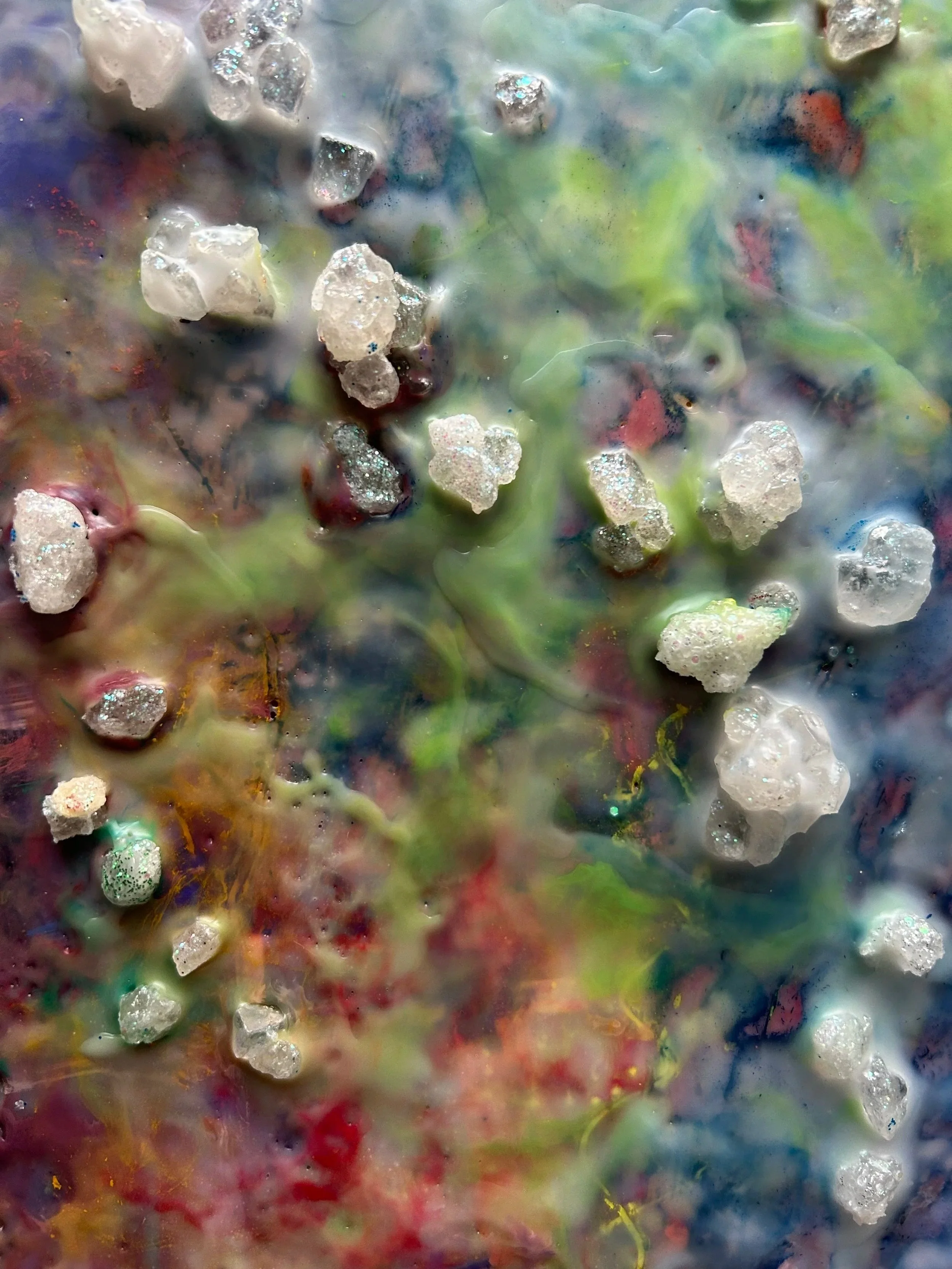 Encaustic materials and textures