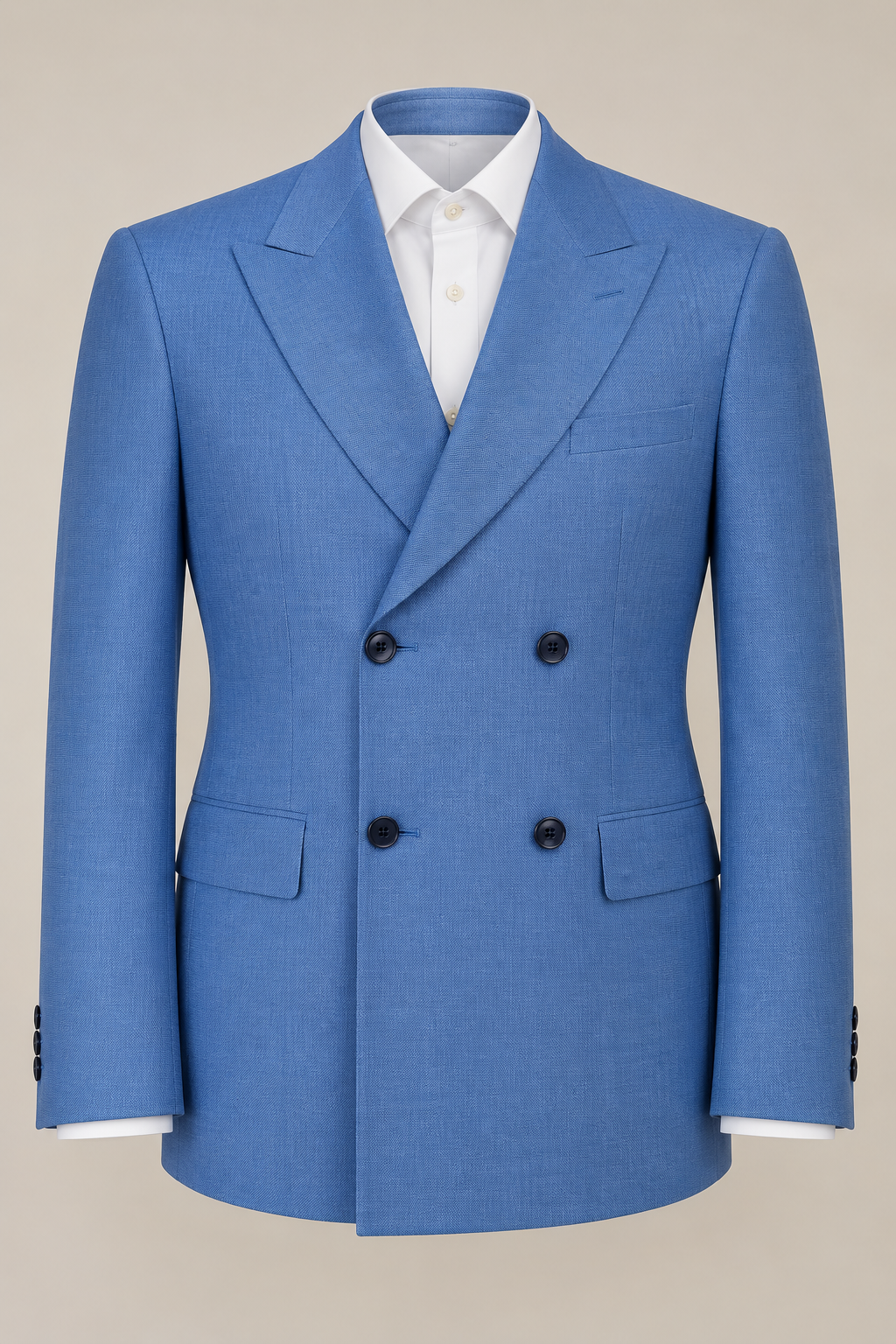 Button style — Double-Breasted, Four <em>Buttons — Two to Fasten</em>