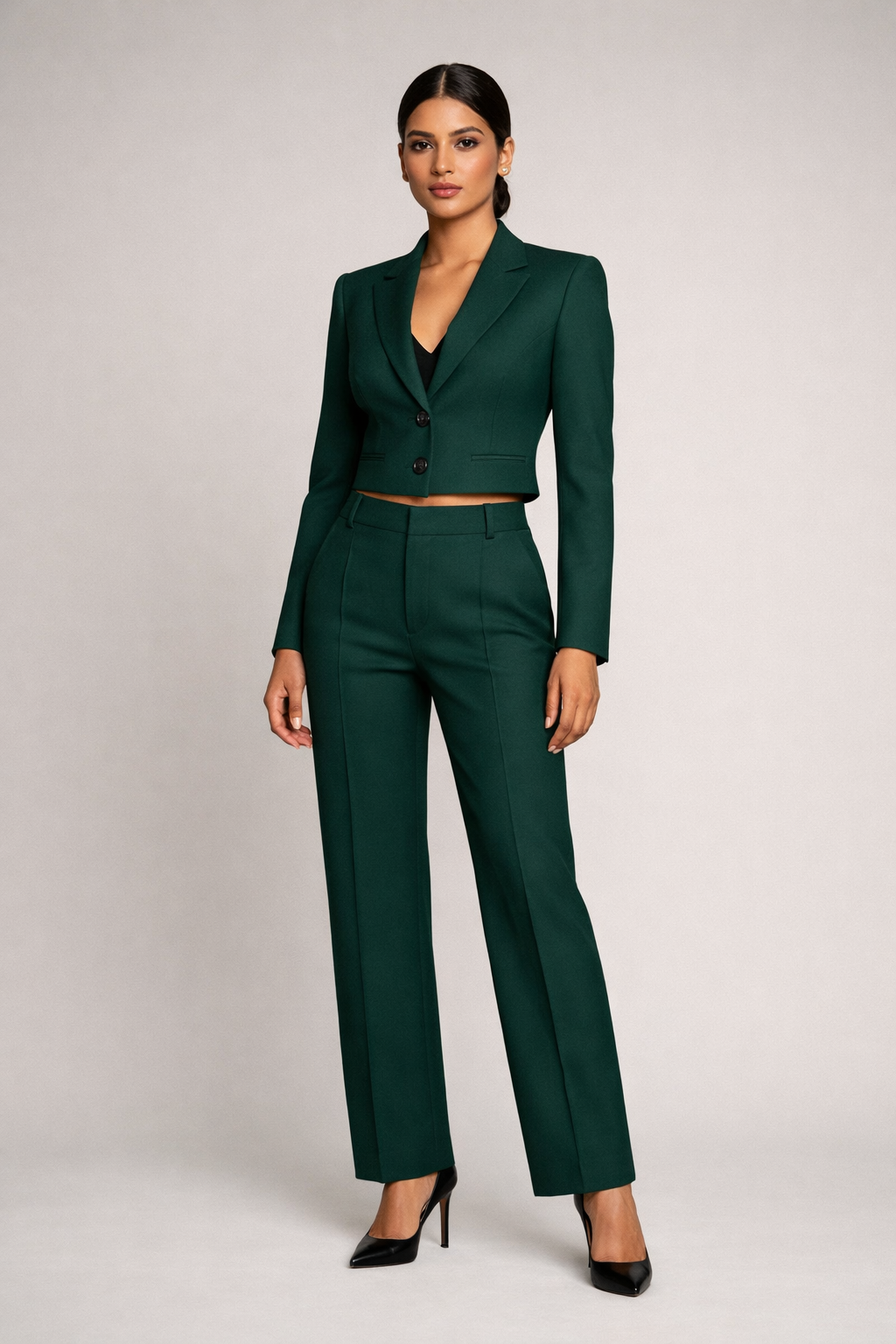 Cropped Formal Jacket