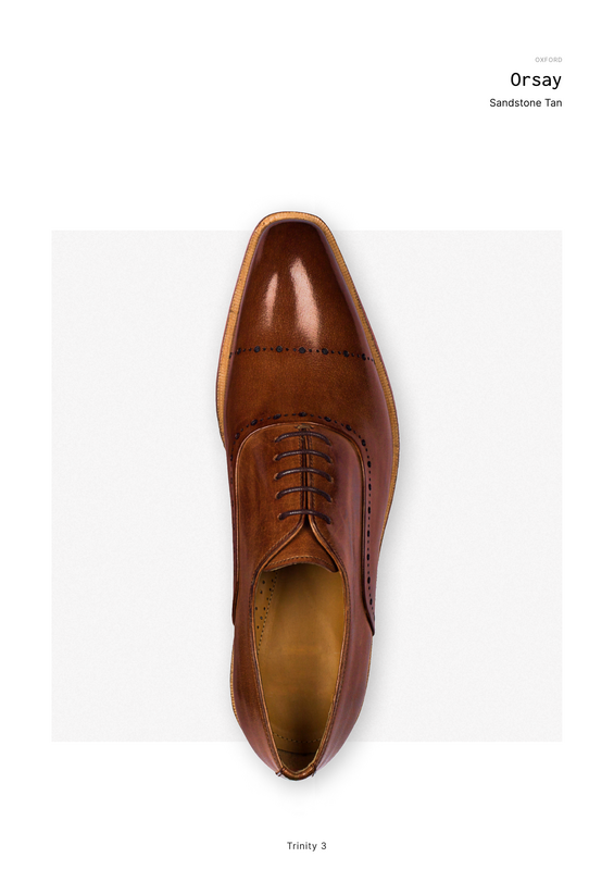 Orsay as catalogued — the studio reference for the Sandstone Tan quarter-brogue oxford on the Trinity 3 last