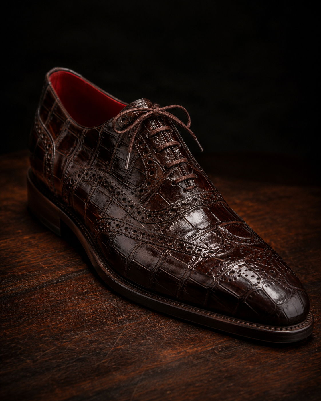 Versailles Full-Brogue Oxford, Umber Brown — Volga 205 last