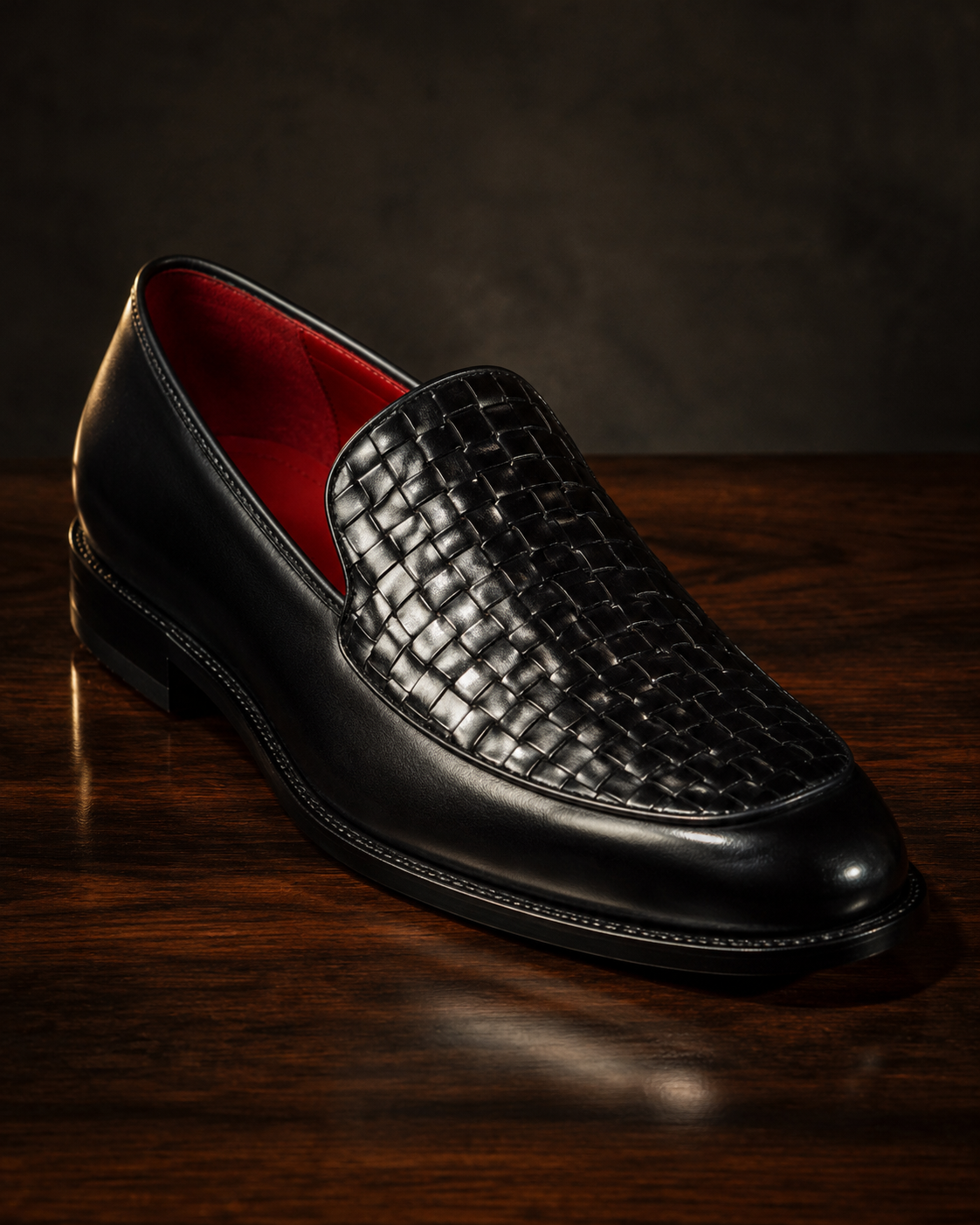 Cruise Slip-On, Vanta Black Weave — Kuban 302 last