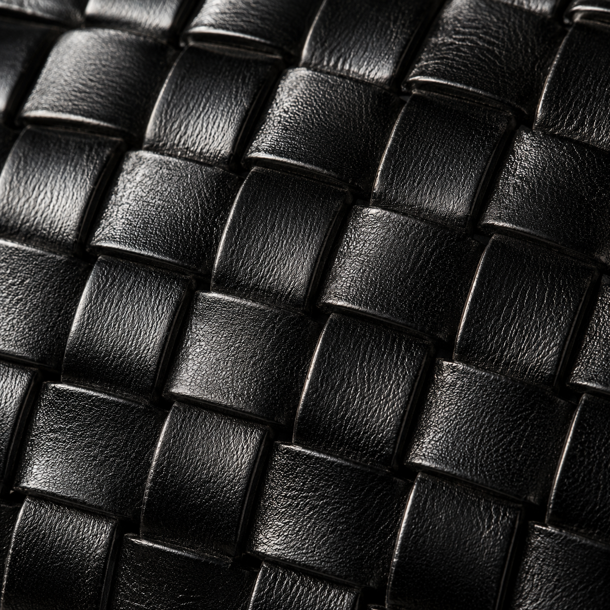 Hand-woven basket-weave abstract