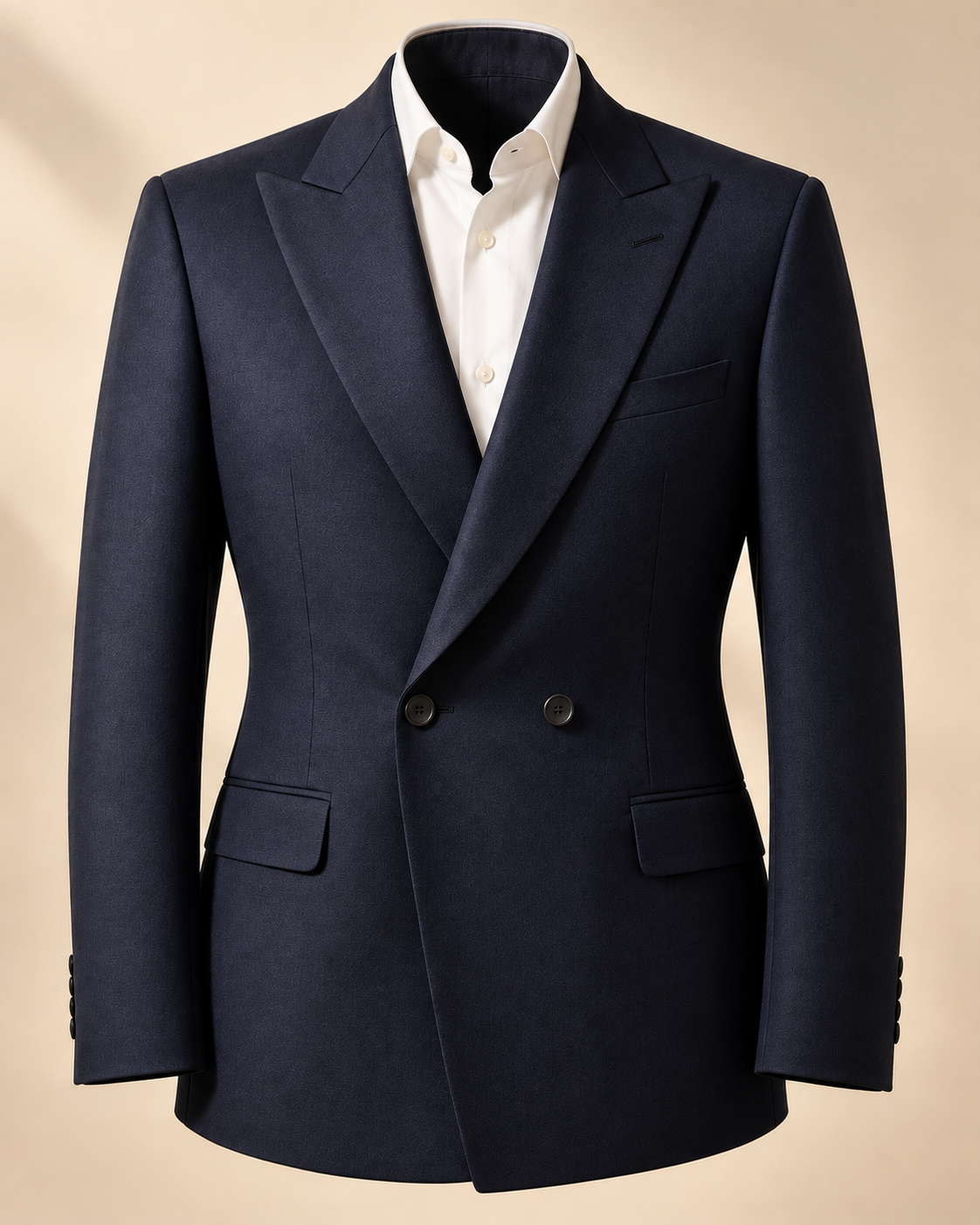 Button style — Double-Breasted, <em>Two Buttons</em>