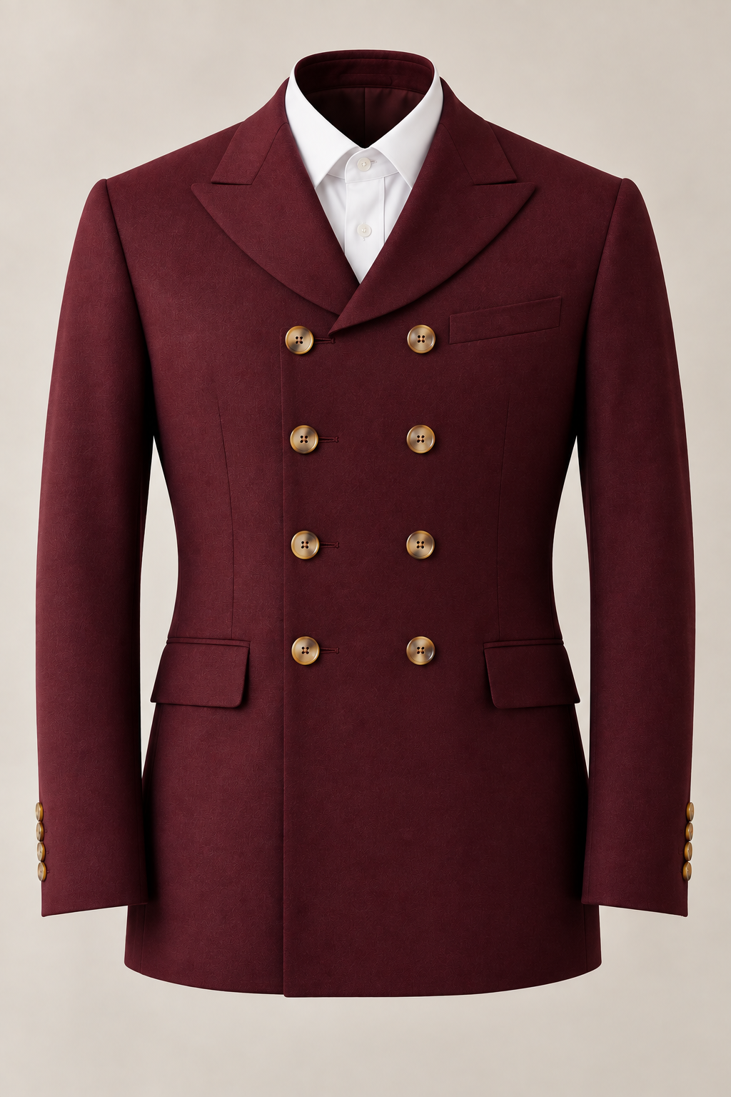 Button style — Double-Breasted, Eight <em>Buttons — Four to Fasten</em>
