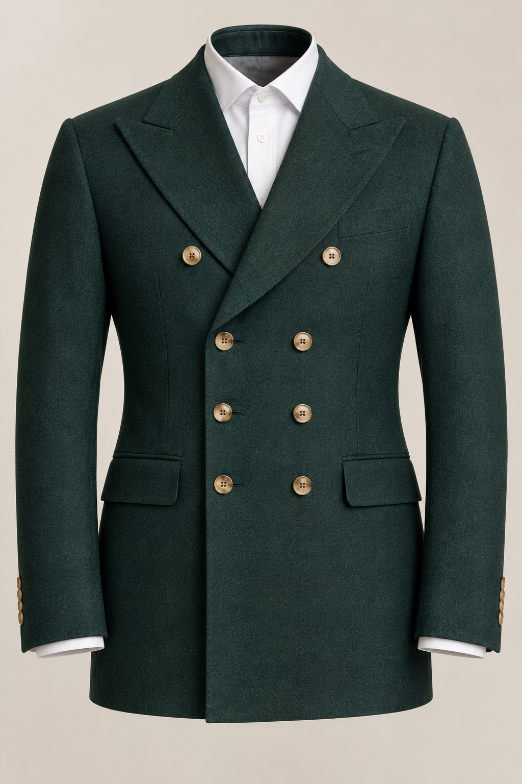 Button style — Double-Breasted, Eight <em>Buttons — Three to Fasten</em>