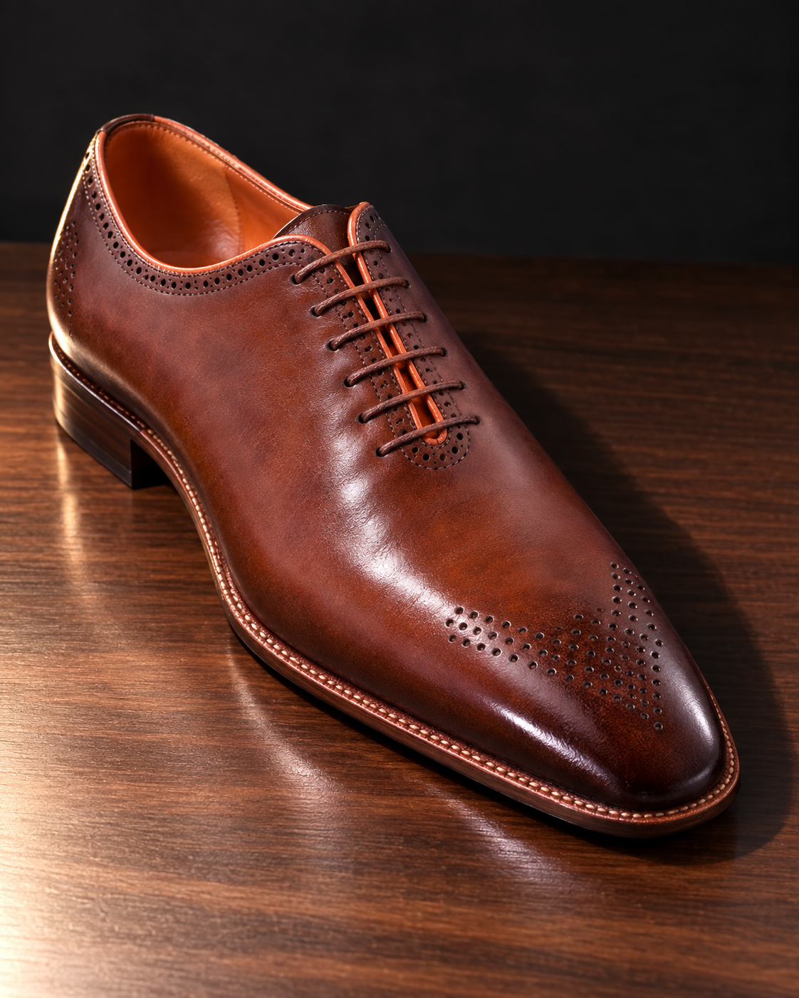 Montfaucon Wholecut Oxford, Peanut Brown — Kuban 306 last