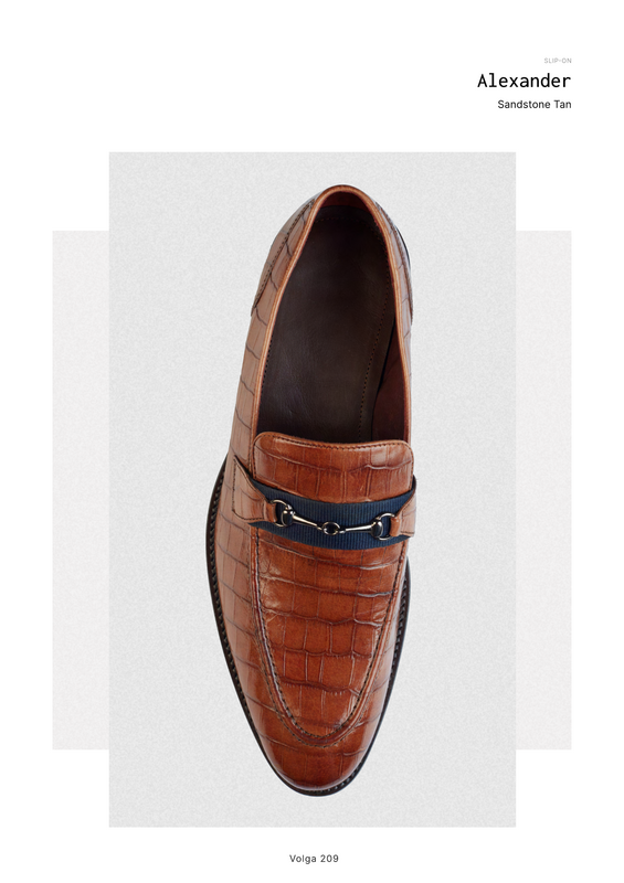 Alexander as catalogued — the studio reference for the Sandstone Tan horsebit loafer on the Volga 209 last