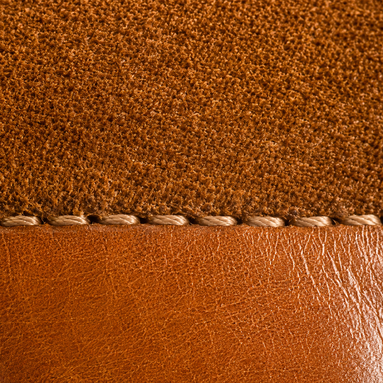 Calf-to-suede junction macro