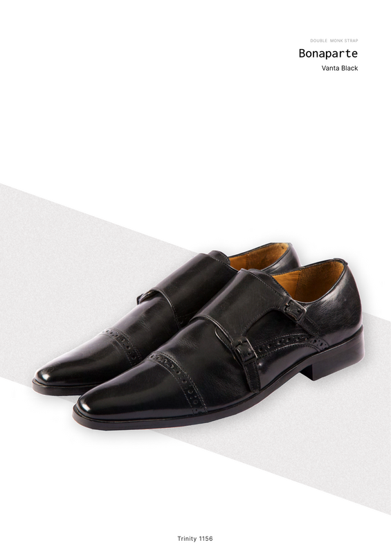 Bonaparte as catalogued — the studio reference for the Vanta Black cap-toe double monk on the Trinity 1156 last