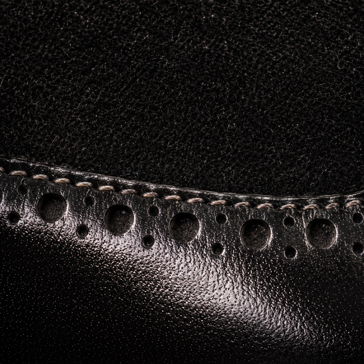 Calf-to-suede texture study