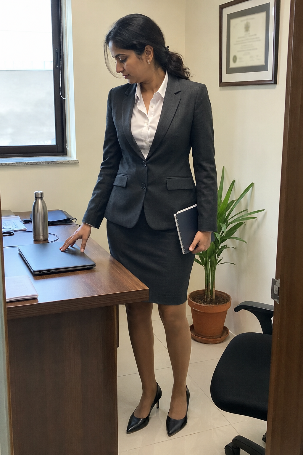Tailored blazer & skirt