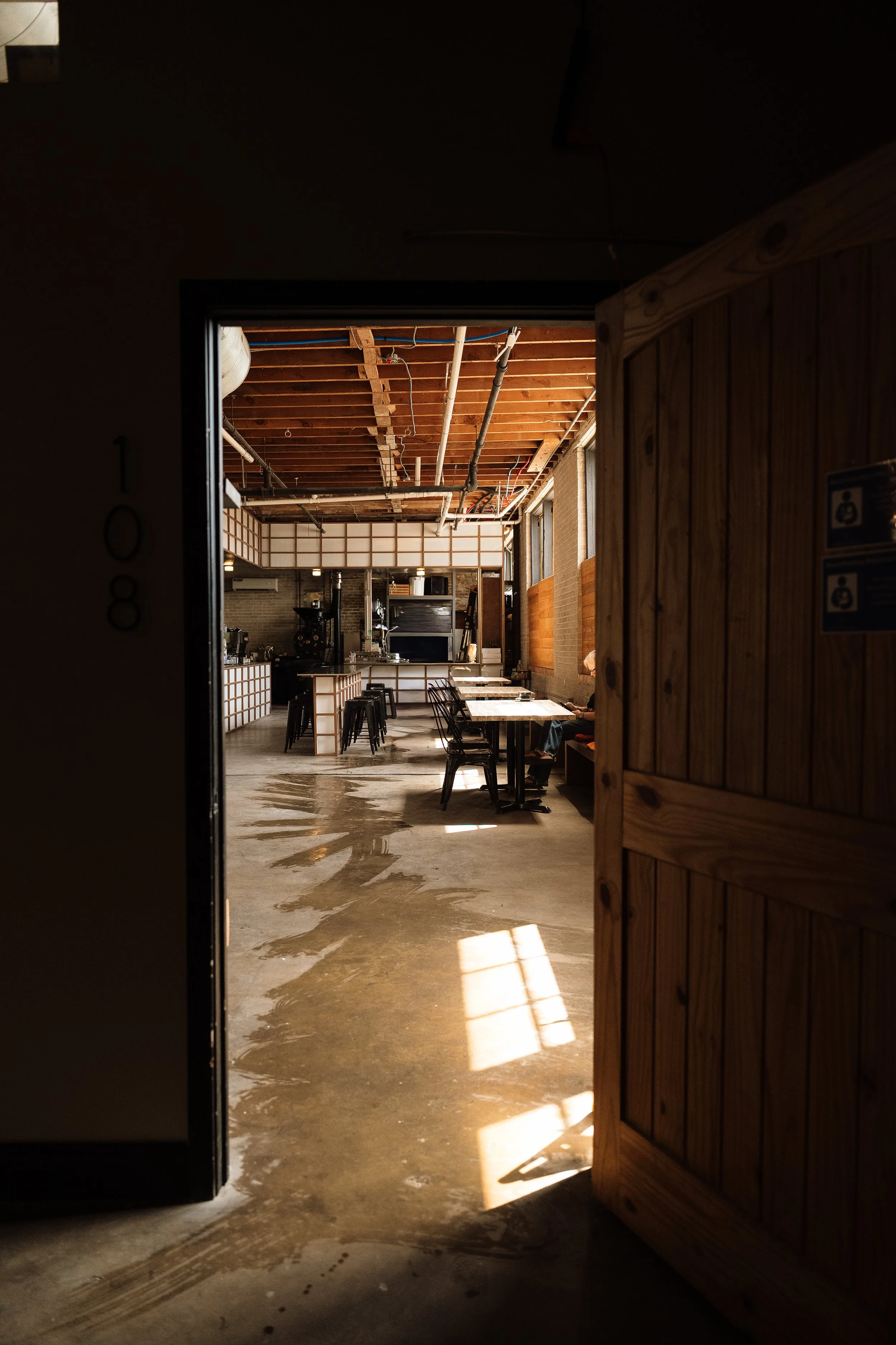 A second view of Mural Roasters’ renovated interior