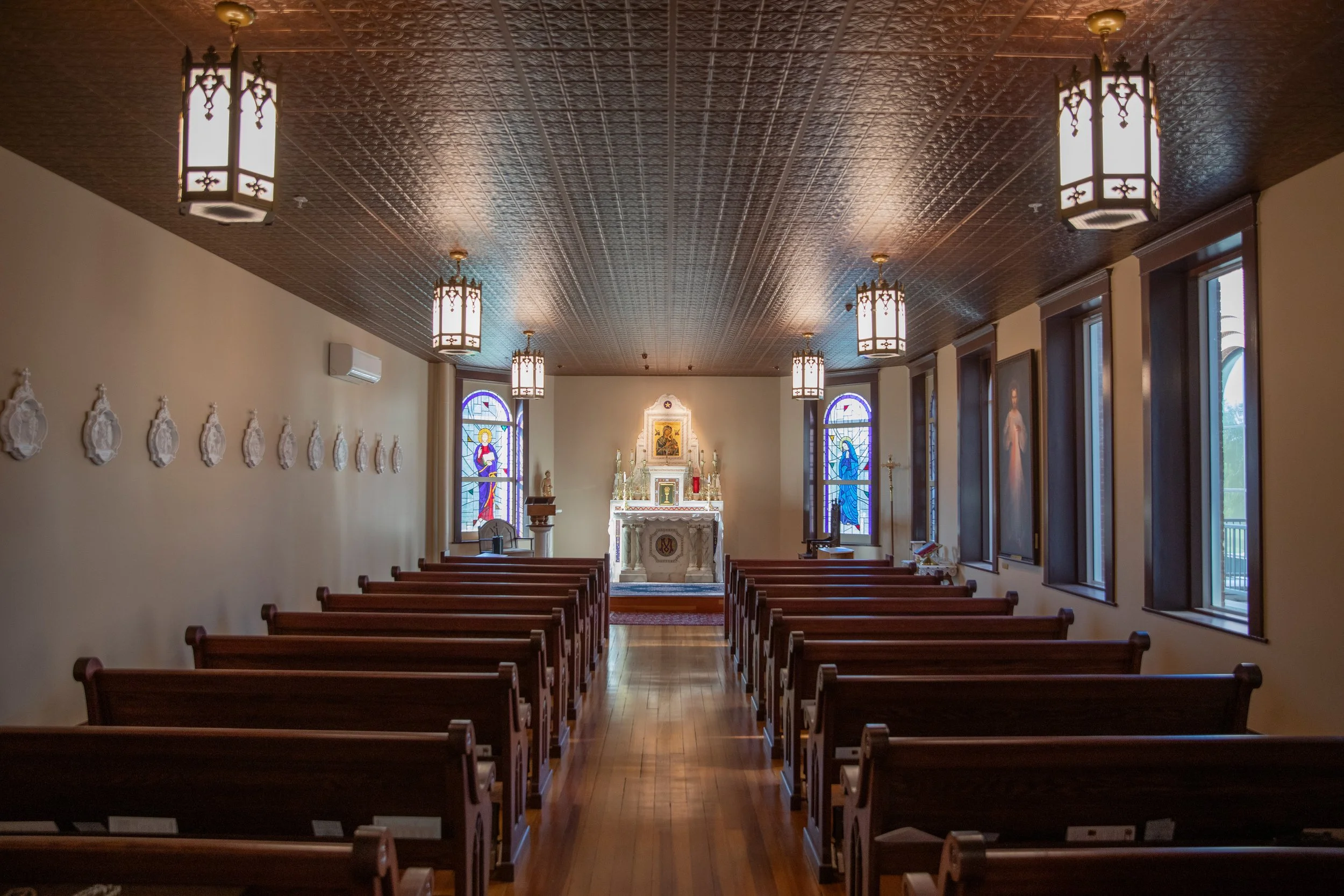 Mount St. Mary students participating in the faith life of the school