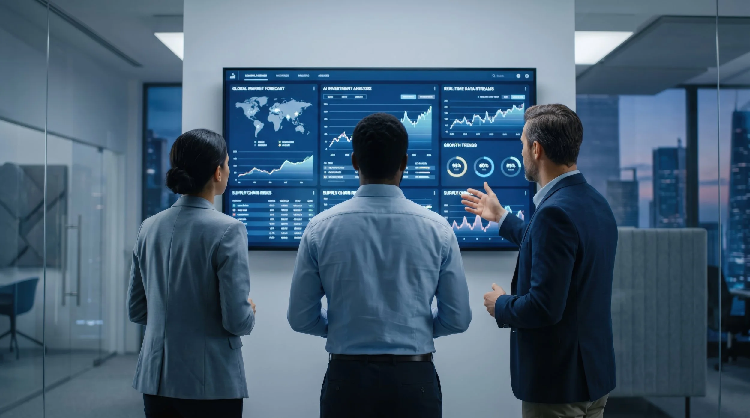 Financial institution executive boardroom