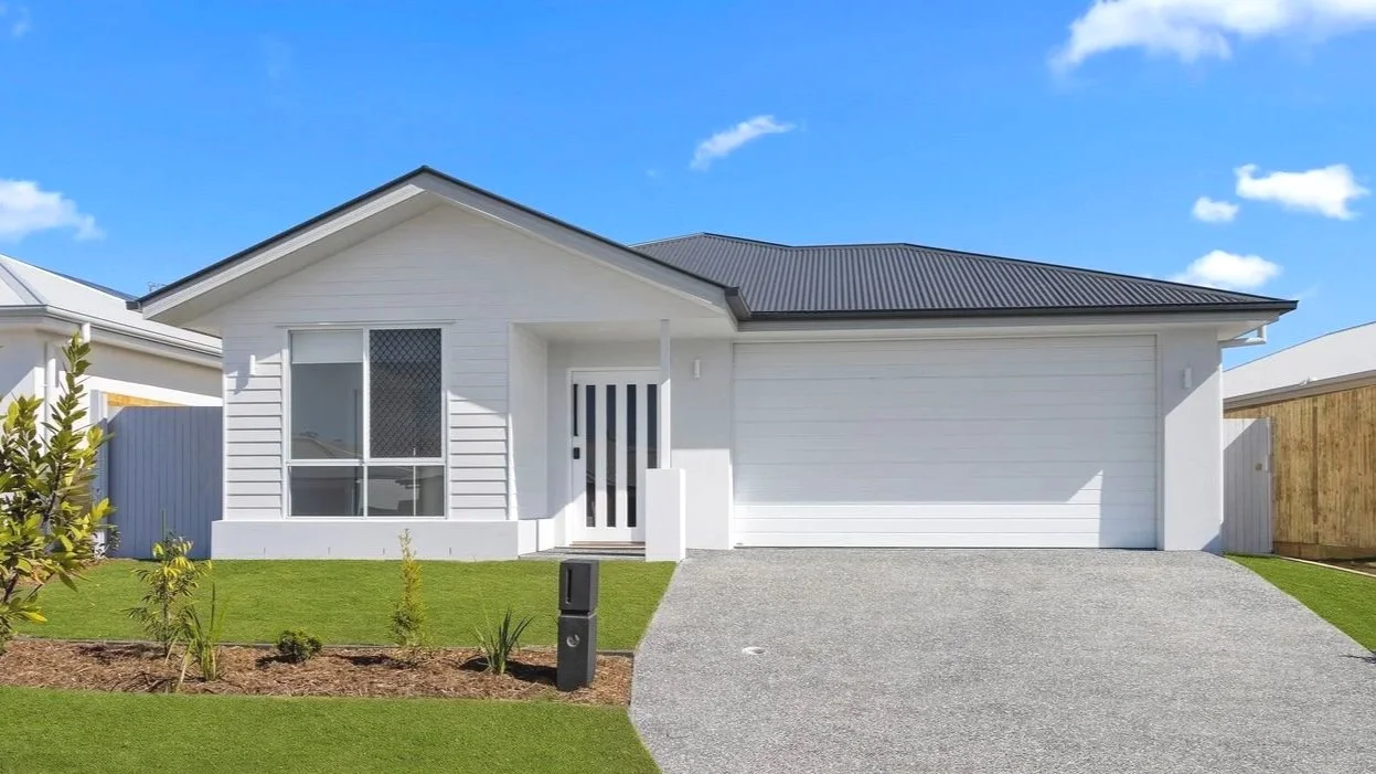 Completed single-storey home with a double garage