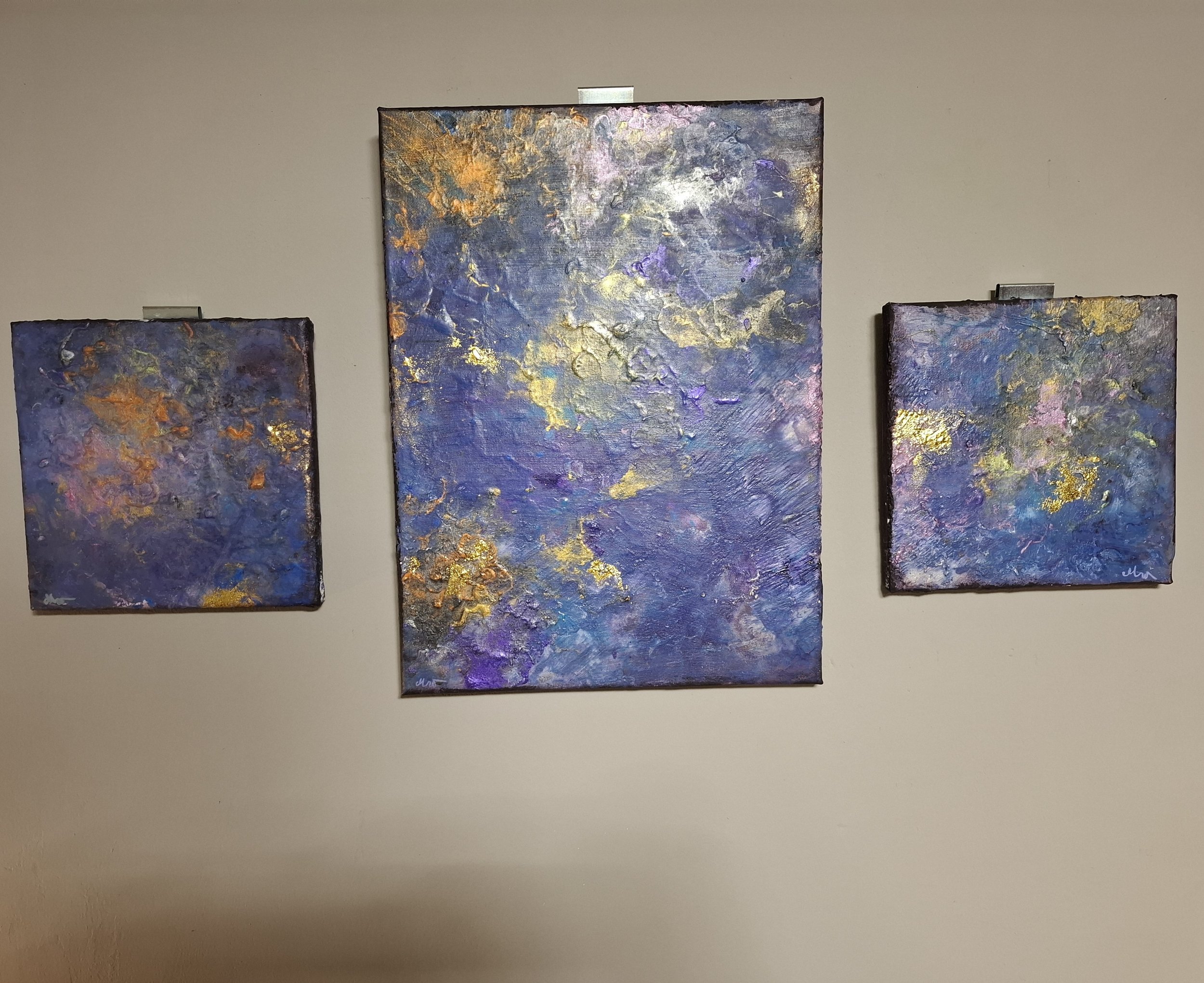 Kosmische Sedimente, Triptychon von Markus Willems