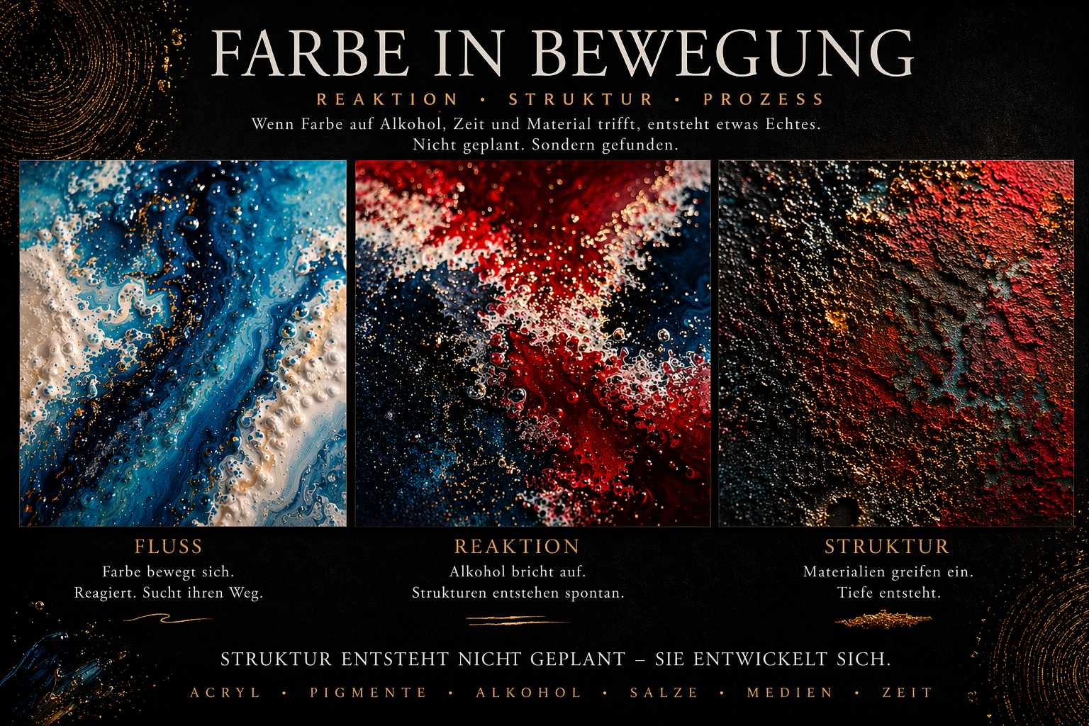 Pigment, Farbe und Schichtung im Werkprozess von Markus Willems