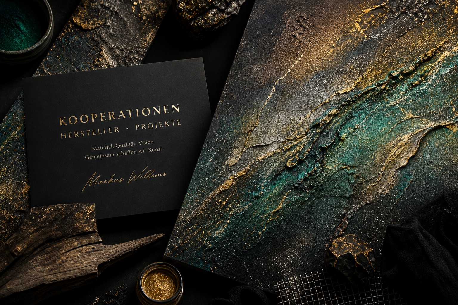 Kooperationen Materialpartner und Projekte von Markus Willems