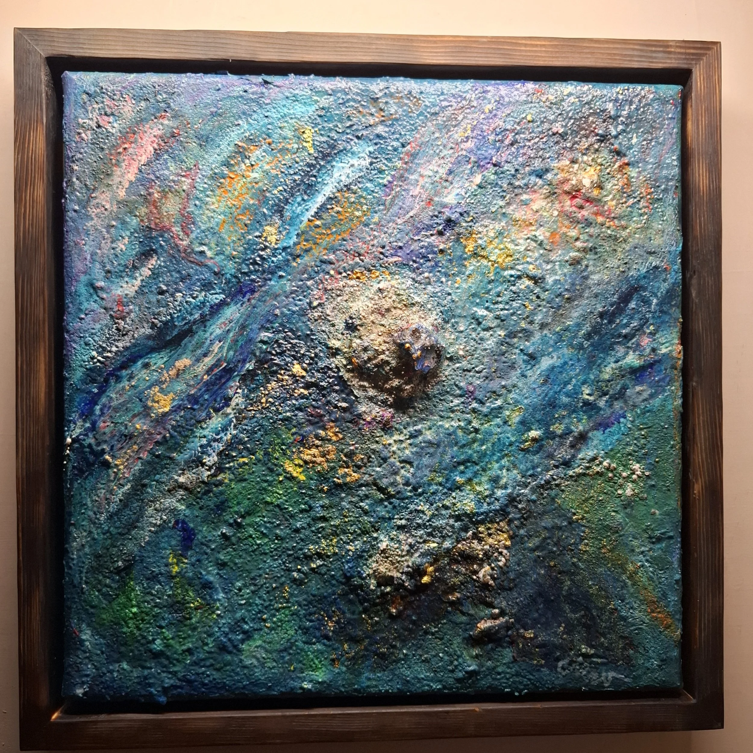 Sediment des Polarlichtes – gesamtansicht des Mixed-Media-Originals