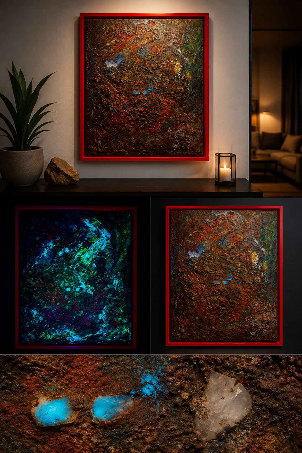 Der Erwachte aus dem Sediment von Markus Willems, abstraktes Original aus der Kollektion des Sediment und Strukturateliers Köln