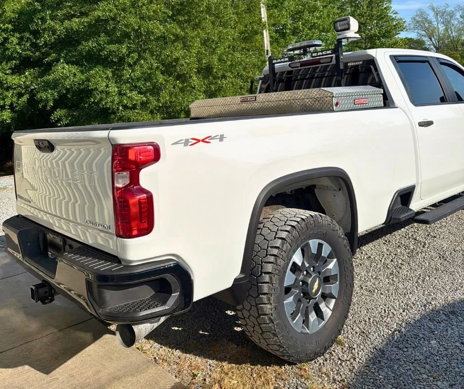 Chevy 2500 rear and bed repair — after