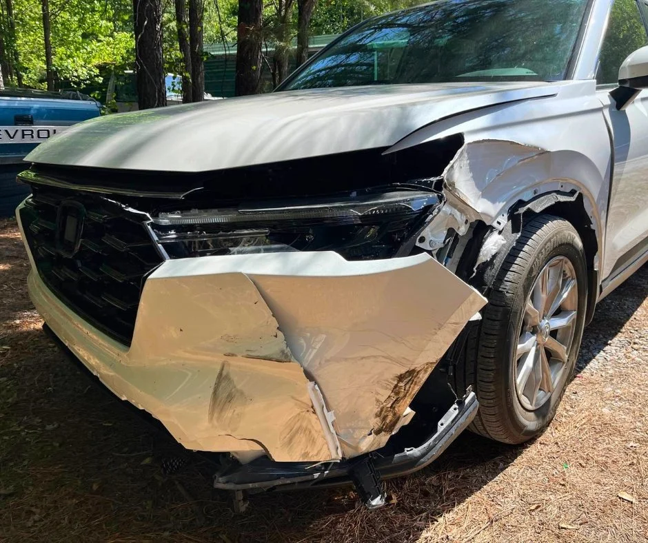 Honda CR-V Front End Repair — before