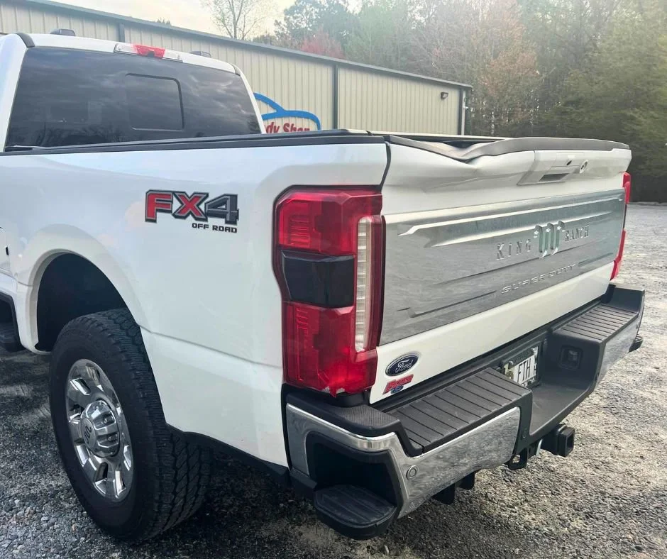 2026 Ford F-350 King Ranch rear repair — before