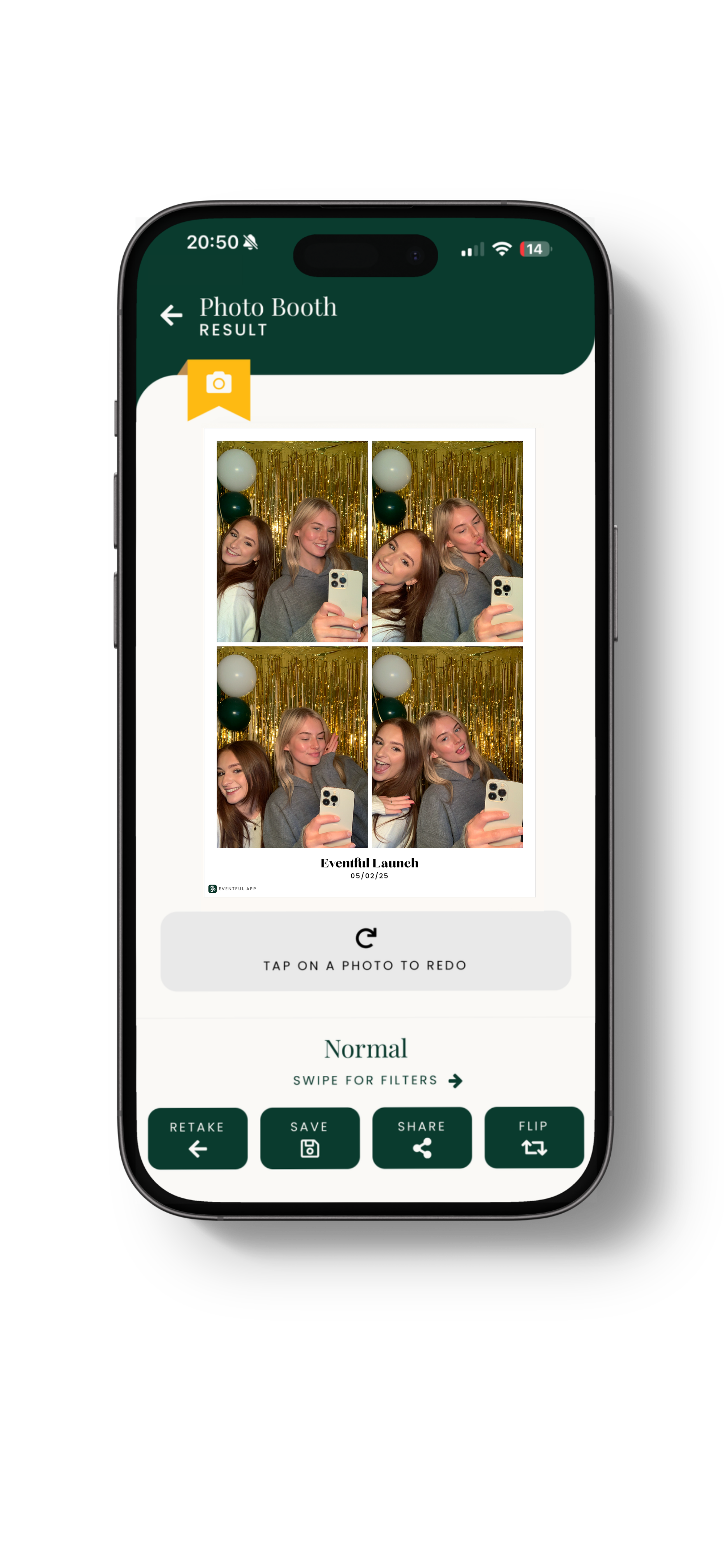 Eventful app screen 2